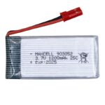 باتری لیتیوم پلیمر 3.7v ظرفیت 1200mAh تک سل 25c مارک MAXCELL کد 903052