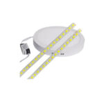 ال ای دی نواری پنلی گرد 18 وات سفید