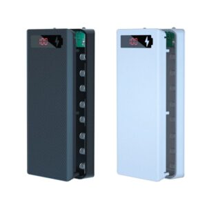 کيس پاوربانک 8 باتري فست شارژ در سه رنگ مشکی / سفید / آبی  Fast charge