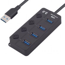 هاب 4 پورت Usb 0.3 کلیددار