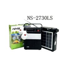 پکیج خورشیدی مدل NS-2730LS دو لامپ رادیو و موزیک و شارژ