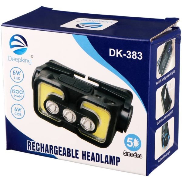 هدلایت سنسور دار شارژی Deepking DK-383