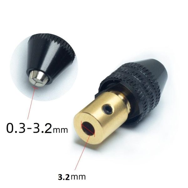 سه نظام مینیاتوری اتوماتیک شفت 3.2 میلیمتر 0.3mm-3.2mm