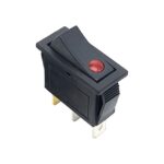 کلید راکر باریک یکطرف چراغدار KCD3-301N