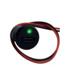 شارژر باتری لیتیومی با کانکتور مادگی فشاری TYPE-C چراغ دار
