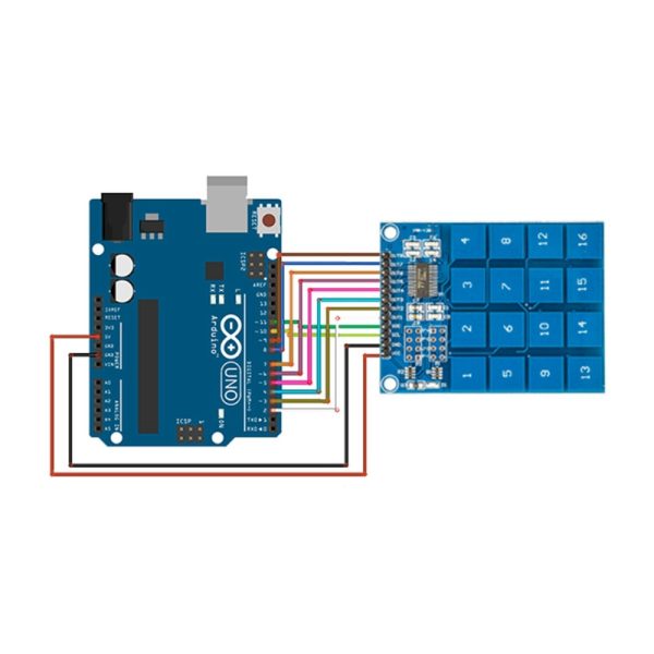 ماژول صفحه کلید خازنی Keypad Touch TTP229 4x4