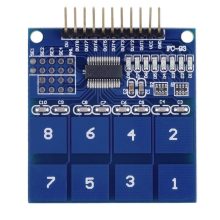صفحه کلید خازنی key pad touch TTP226 2×4 key