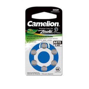 باتری سمعک کملیون شماره 675 بسته 6 عددی