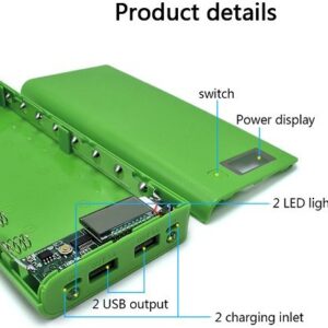 کیس پاوربانک 8 تایی به همراه برد LCD دار