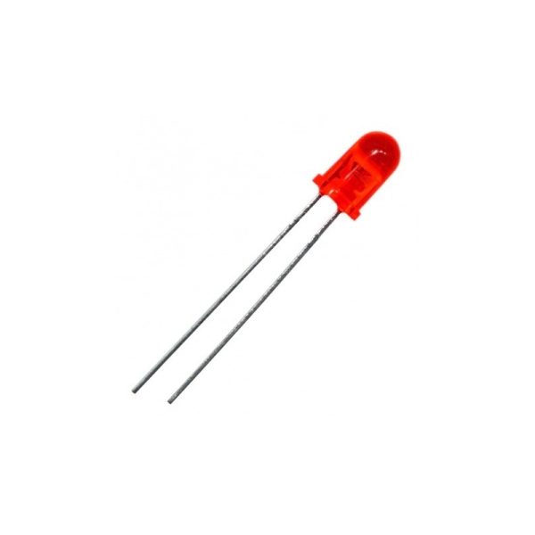 LED قرمز مات 5mm بسته 50 عددی