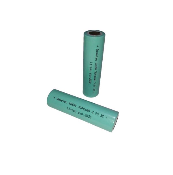 باتری لیتیومی18650 QOMELEC ظرفیت 3000mA با ضریب تخلیه 3C