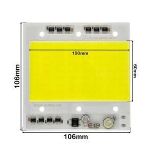چیپ ال‌ای‌دی 100 وات 220 ولت COB مهتابی آنتی شوک دار برند LY
