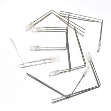 ال ای دی دو پایه مربعی 4mm پایه L بلند سبز و نارنجی