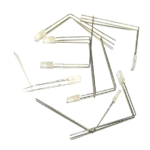 ال ای دی دو پایه مربعی 4mm پایه L بلند سبز و نارنجی