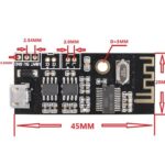 ماژول بلوتوث صوتی MH-M38 دارای 2 خروجی آمپلی فایر 5W با کانکتور Micro USB