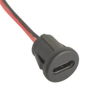 کانکتور مادگی Type-c سیم دار فشاری( گرد)
