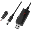 کابل USB افزاینده ولتاژ DC با خروجی 9 ولت و 12 ولت به همراه نمایشگر