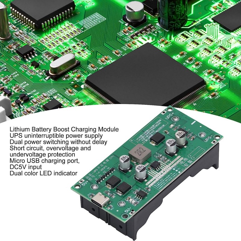 ماژول-شارژ-باتربلای-لیتیومی-2-سل-با-خروجی-12-ولت-3-آمپر-مناسب-ups-مدل-lx-2bups ماژول UPS محافظ برق و شارژر باتری لیتیومی 9 ولت