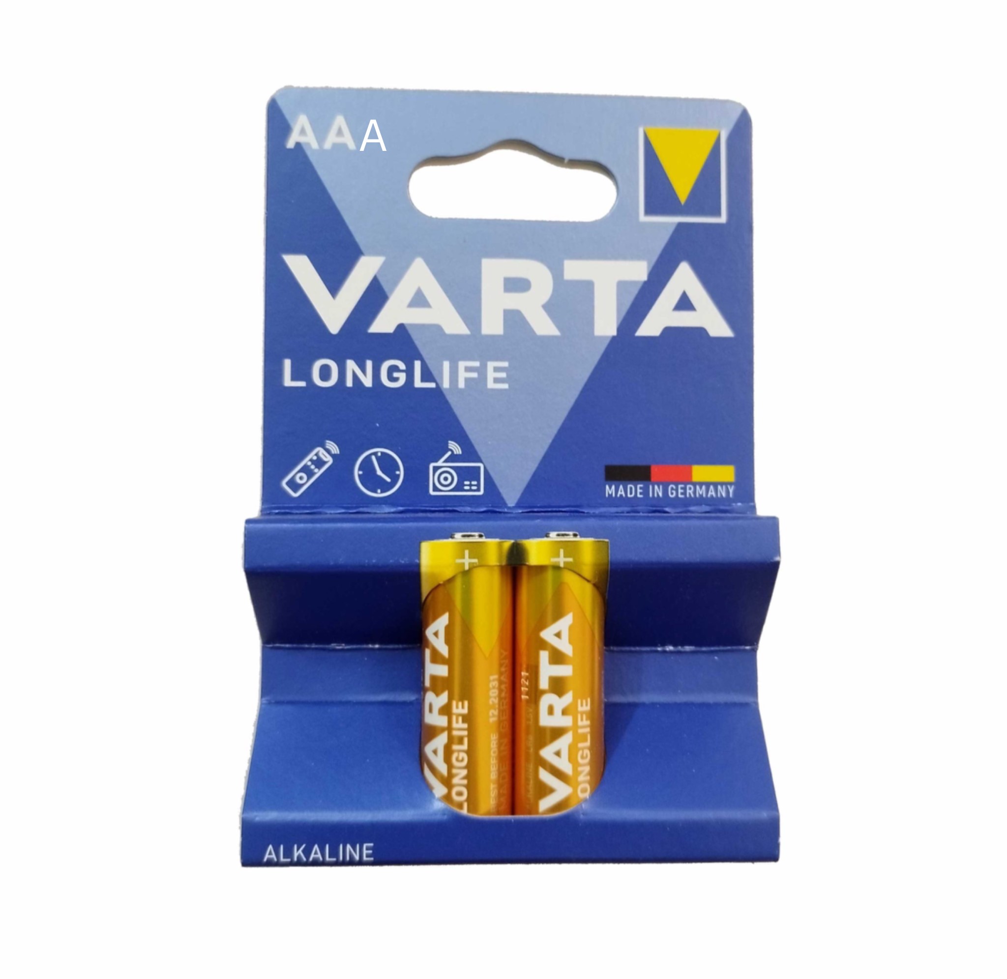 باتری وارتا الکالاین زرد نیم قلمی دو عددی باتری وارتا الکالاین زرد نیم قلمی دو عددی