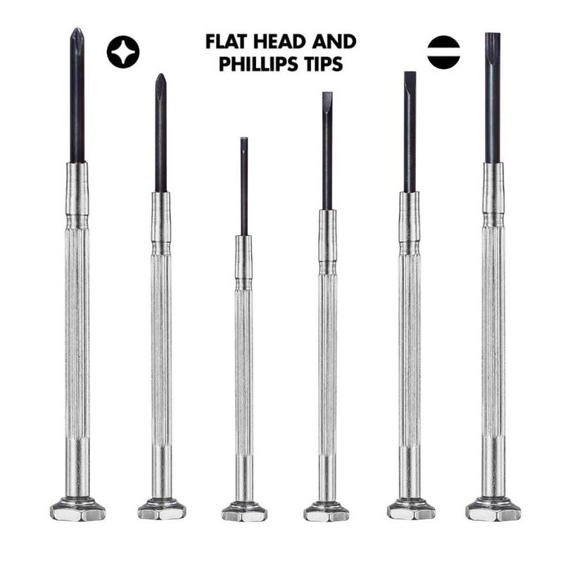 IMG_20251008_143150_764 ست پیچ گوشتی ساعتی دسته فلزی 6 عددی NO.1500