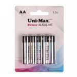 باتری قلمی UNIMAX مدل Power Alkaline بسته 4 عددی