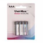 باتری نیم قلمی UNIMAX مدل Power Alkaline بسته 4 عددی