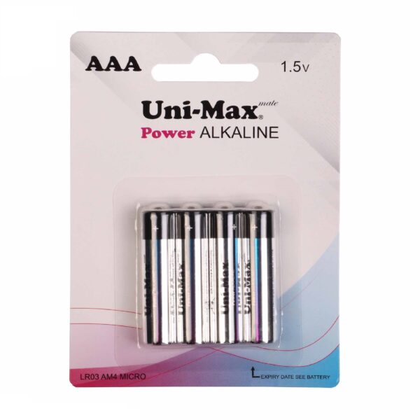 باتری نیم قلمی UNIMAX مدل Power Alkaline بسته 4 عددی