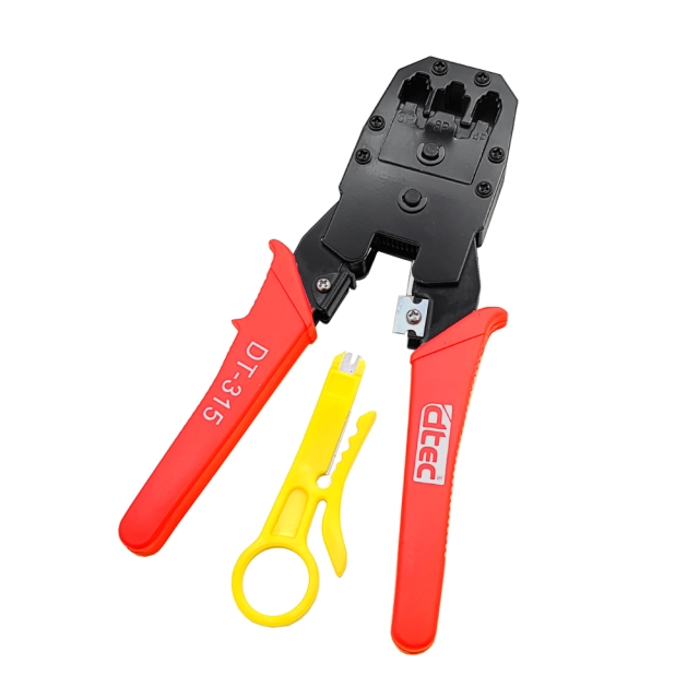 آچار پرس سرسوکت شبکه و تلفن DTEC DT- 315 آچار پرس سرسوکت شبکه و تلفن DTEC DT- 315