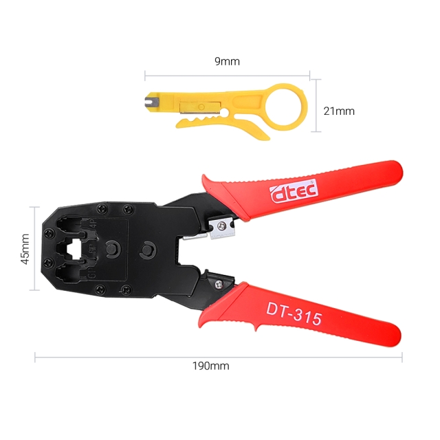 0000350--dtec-dt-315 آچار پرس سرسوکت شبکه و تلفن DTEC DT- 315