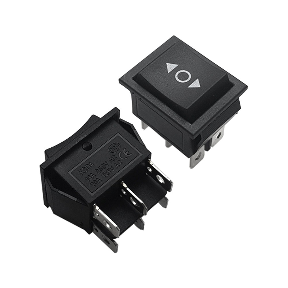 کلید راکر شستی بزرگ سه حالته KCD4-203S 6PIN