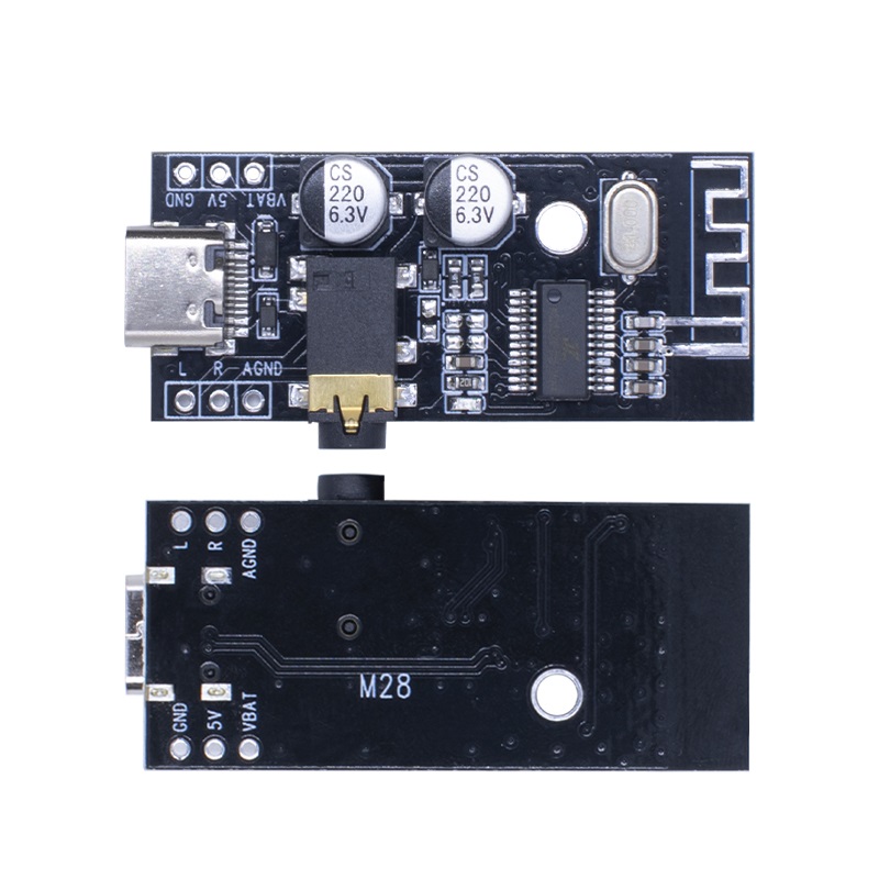 H9d8904bdeb624ac29eeb900fc32e49a9Z ماژول بلوتوث صوتی MH-M28 دارای جک هدفن سوکت TYPE-C