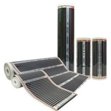 المنت ورقی دما از کف 70 وات بر متر یک متری(فیلم گرم کننده)