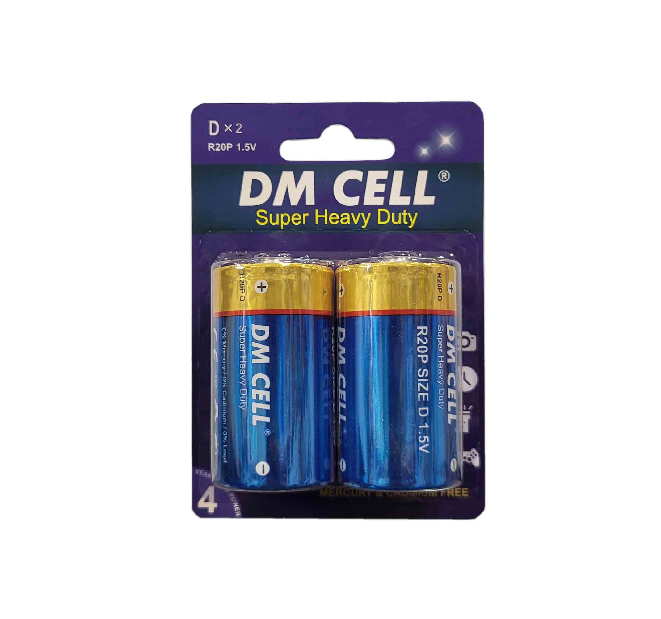 باتری سایز D بزرگ D-DM CELL بسته دو عددی