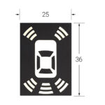 نمایشگر سنسور پارک خودرو LBD1311URFUGHYS-10 36x26