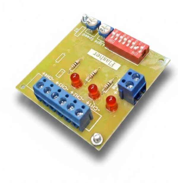 فلاشر 3 کانال با قابلیت تنظیم نور و سرعت