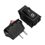 کلید راکر باریک دو حالته یکطرف قرمز HB110C5N 2PIN