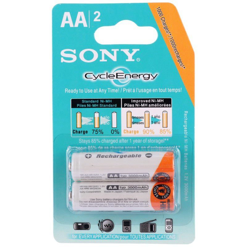 باتری شارژی قلمی SONY 3000mA