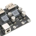 ماژول کاهنده ولتاژ DC و شارژ 4 خروجی USB با پشتیبانی از شارژ سریع QC3.0