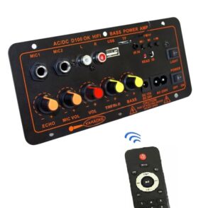 پنل کامل آمپلی فایر HIFI بلوتوثی با خروجی ساب ووفر 100W مدل D100