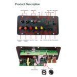 پنل کامل آمپلی فایر HIFI بلوتوثی با خروجی ساب ووفر 100W مدل D100