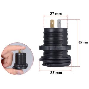 شارژر خودرویی پنلی دو پورت (یک پورت USB یک پورت TYPE C) مدل MT AC
