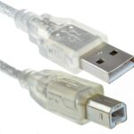 کابل پرینتر USB 2.0 شیلددار شیشه‌ای 2.5 متری