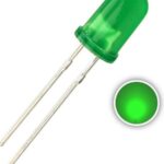 LED سبز مات 5mm بسته 50 عددی