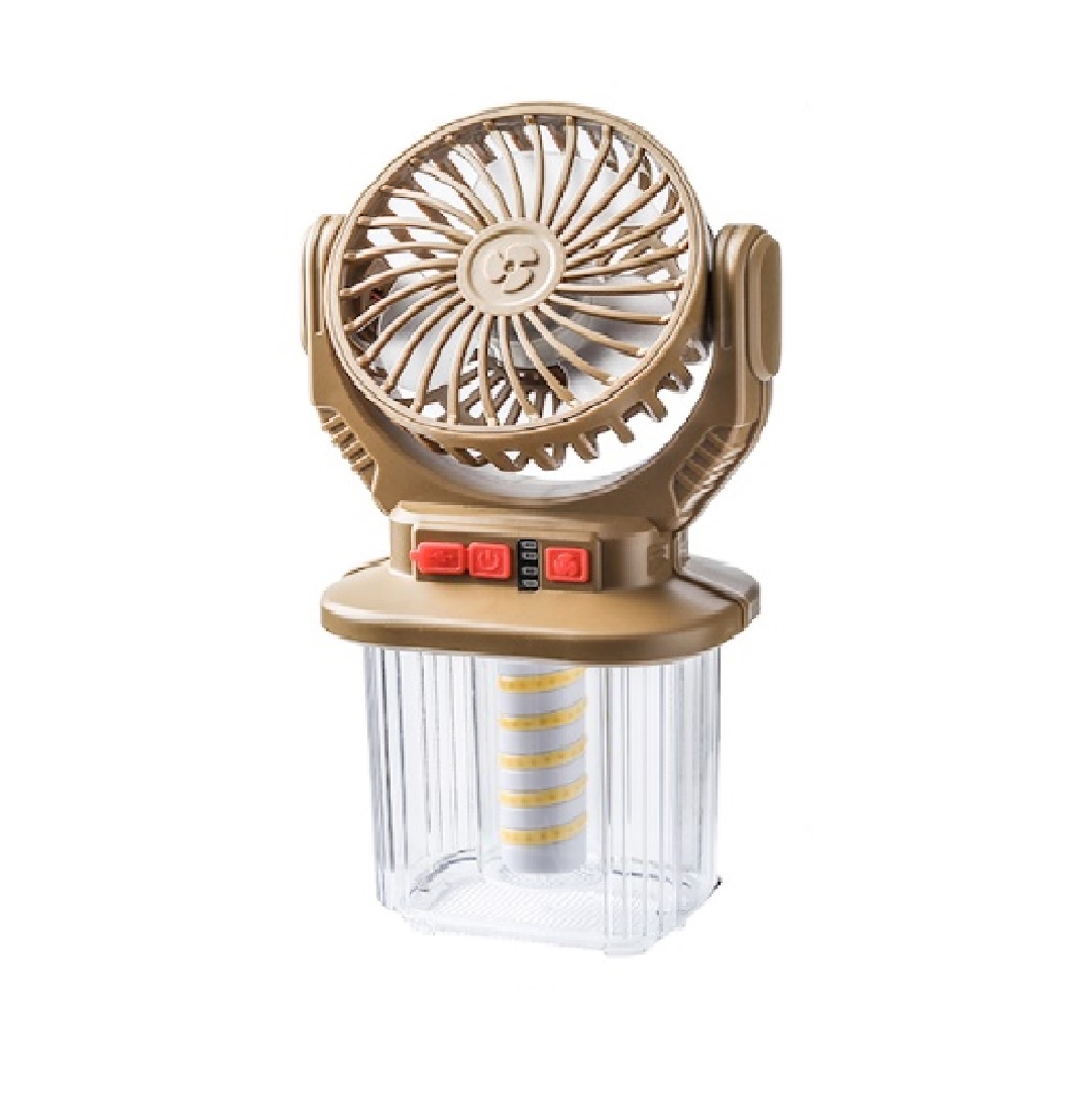 چراغ اضطراری کمپی فن دار خورشیدی مدل HB-F718W