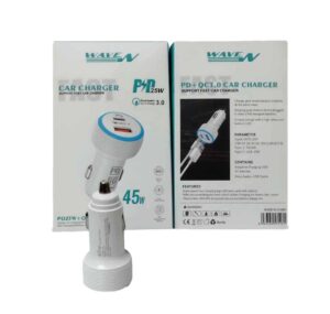 شارژر فندکی 45 وات WAVE با پشتیبانی از PD + QC3.0
