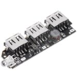 ماژول پاوربانک دارای سه خروجی USB 3A 2.1A 5v