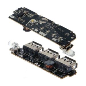 ماژول پاوربانک دارای سه خروجی USB 3A 2.1A 5v