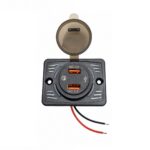 شارژر خودرویی پنلی دو خروجی فست QC3.0 USB 20W