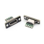 سوکت مادگی 886 Type-C رو پنلی فلزی 4 پین