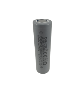 باتری لیتیومی های پاور 18650 برند DM CELL ظرفیت 3000mA با ضریب تخلیه 10C